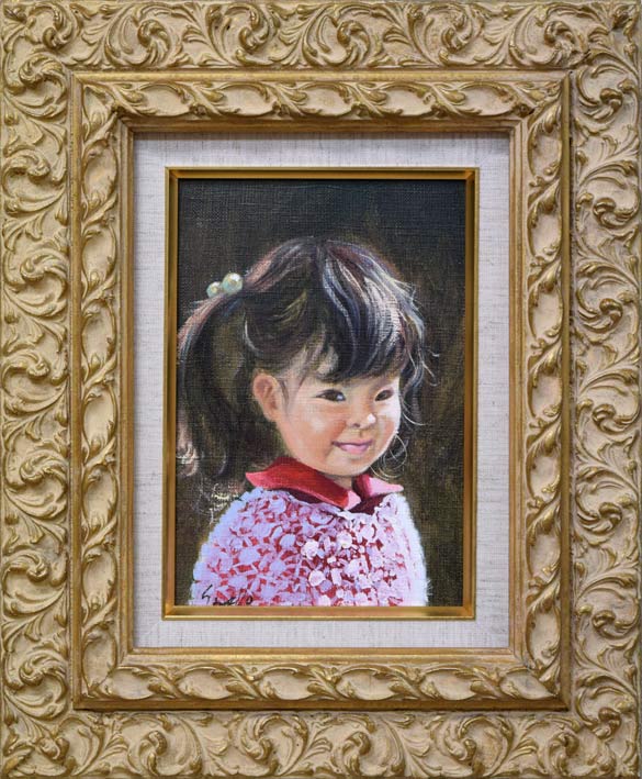 藤岡心象「陽ざし」油絵・SM