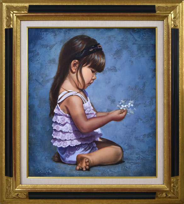 藤岡心象「サビタの頃」油絵・F10号