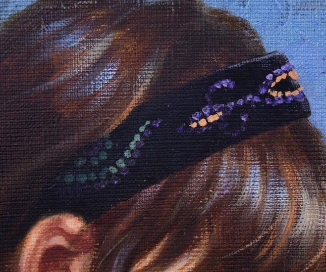 藤岡心象「サビタの頃」油絵・F10号 拡大画像2