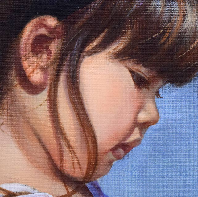 藤岡心象「サビタの頃」油絵・F10号 拡大画像3