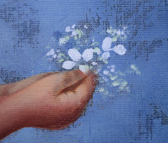 藤岡心象「サビタの頃」油絵・F10号 拡大画像5