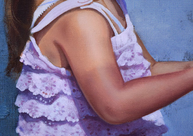 藤岡心象「サビタの頃」油絵・F10号 拡大画像4