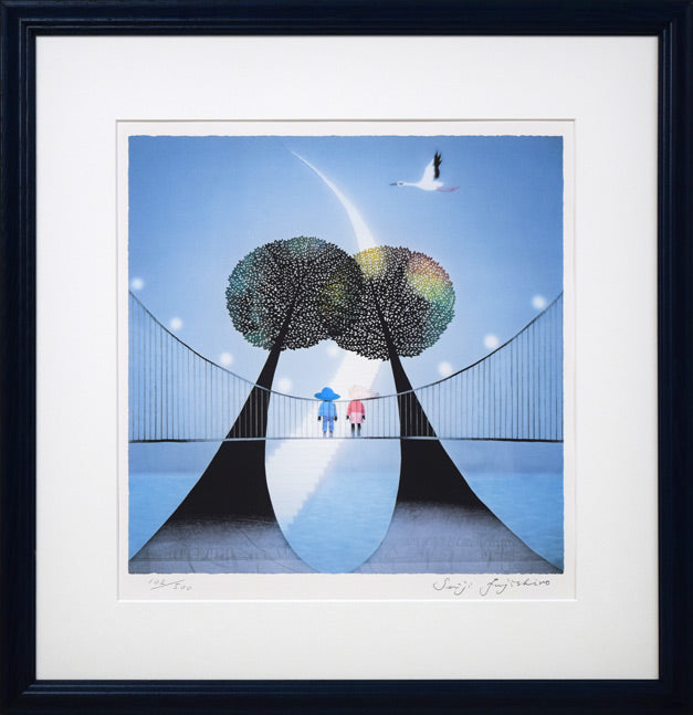 藤城清治「未来に向けての美しい夢」リトグラフ