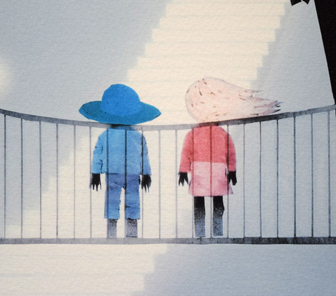 藤城清治「未来に向けての美しい夢」リトグラフ 拡大画像2