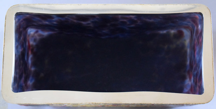 藤田喬平「手吹飾筥 紅白梅」ガラス 画像8