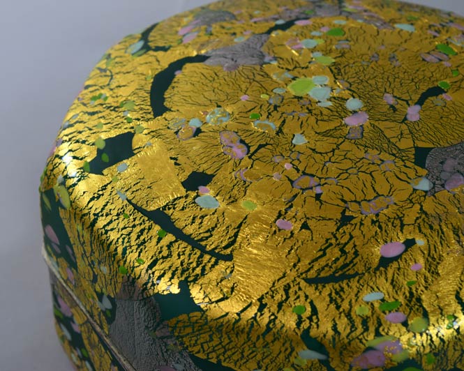 藤田喬平「手吹飾筥・竹取物語」ガラス