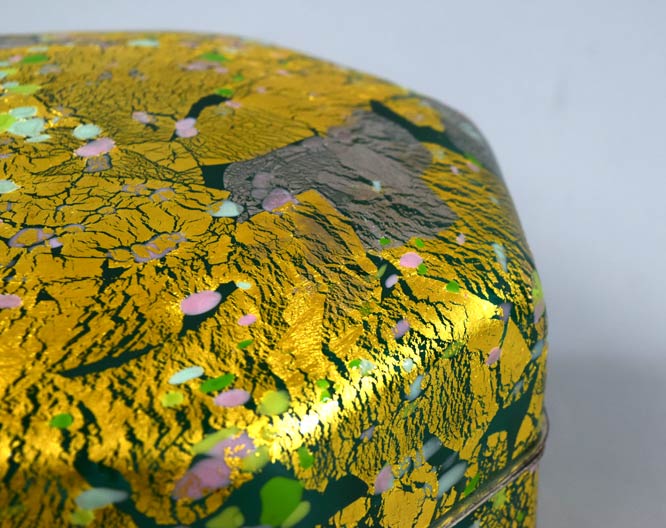 藤田喬平「手吹飾筥・竹取物語」ガラス 拡大画像1