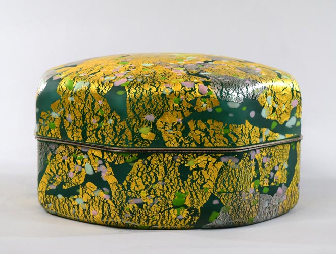 藤田喬平「手吹飾筥・竹取物語」ガラス 全体画像3