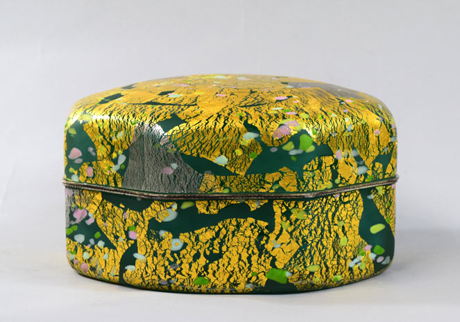 藤田喬平「手吹飾筥・竹取物語」ガラス 全体画像4