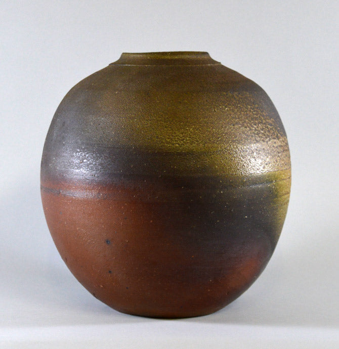 藤原雄「備前壺」共箱4