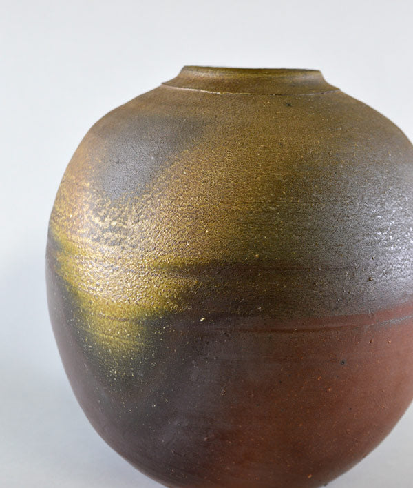 藤原雄「備前壺」共箱2