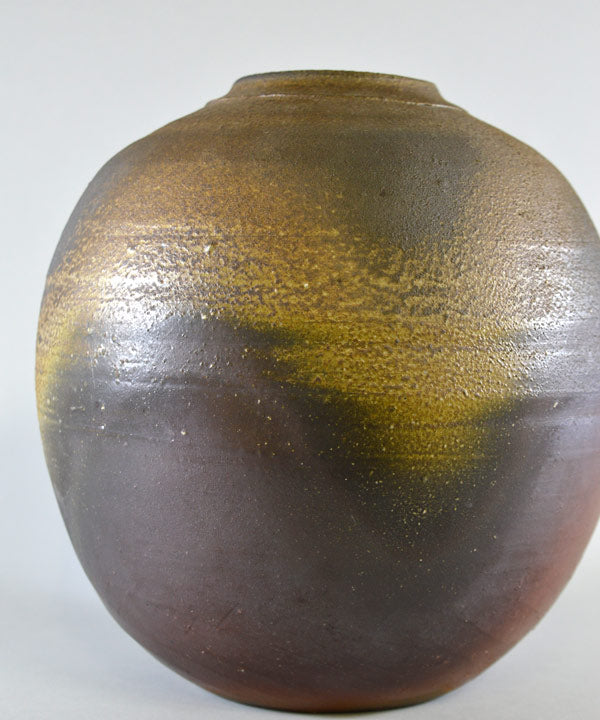 藤原雄「備前壺」共箱1