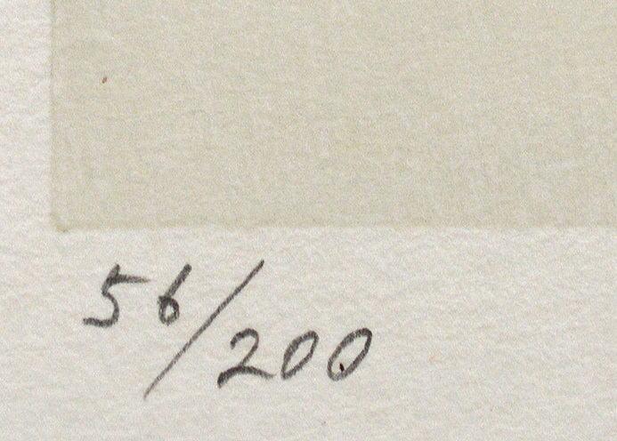 福王寺法林「ヒマラヤ タムセルク峰」木版画 限定番号(ed,56/200)