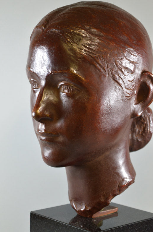 舟越保武「D嬢」ブロンズ・制作証明書付1