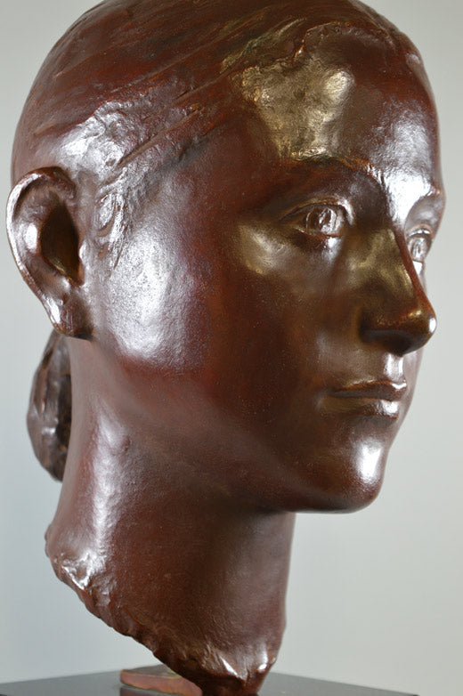 舟越保武「D嬢」ブロンズ・制作証明書付3