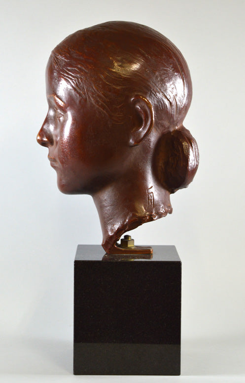 舟越保武「D嬢」ブロンズ・制作証明書付7