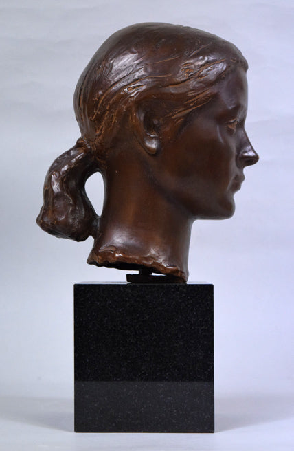 舟越保武「ローラ」ブロンズ作品 作品全体画像4