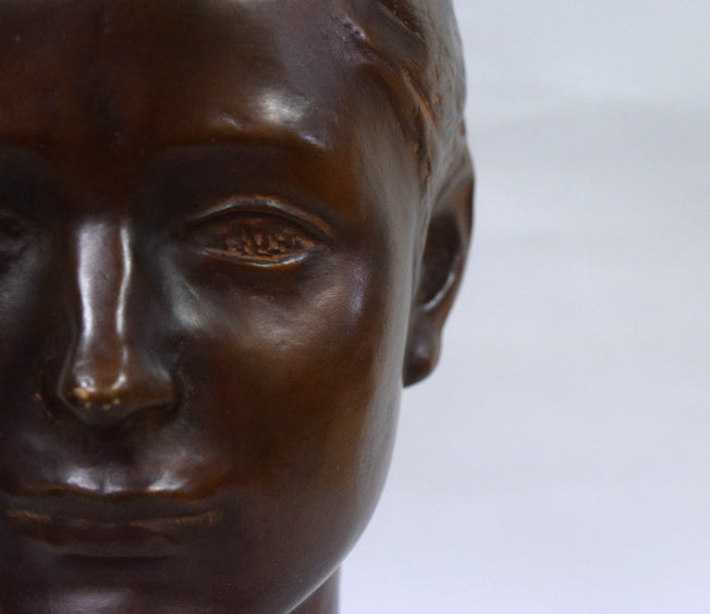 舟越保武「ローラ」ブロンズ作品 拡大画像2