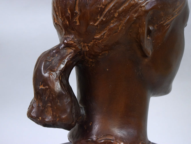 舟越保武「ローラ」ブロンズ作品 拡大画像5