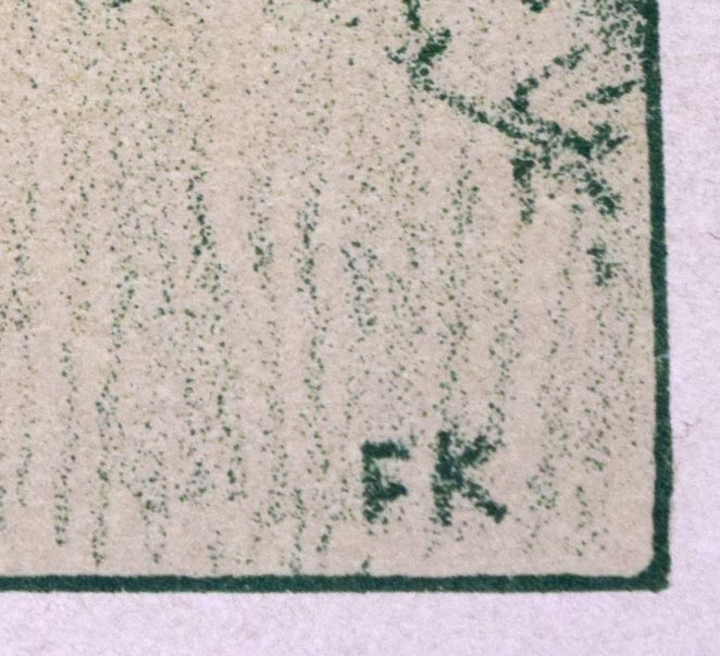 フリードリヒ・ケーニヒ「庭(春)」リトグラフ・1898年作 版上サイン拡大画像