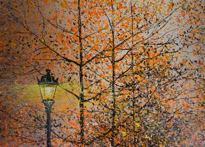 ギィ・デサップ「パリ、グラン・プルバール」油絵・仏F15号 拡大画像1