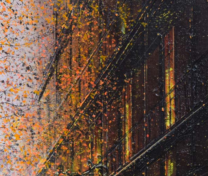 ギィ・デサップ「パリ、グラン・プルバール」油絵・仏F15号 拡大画像2