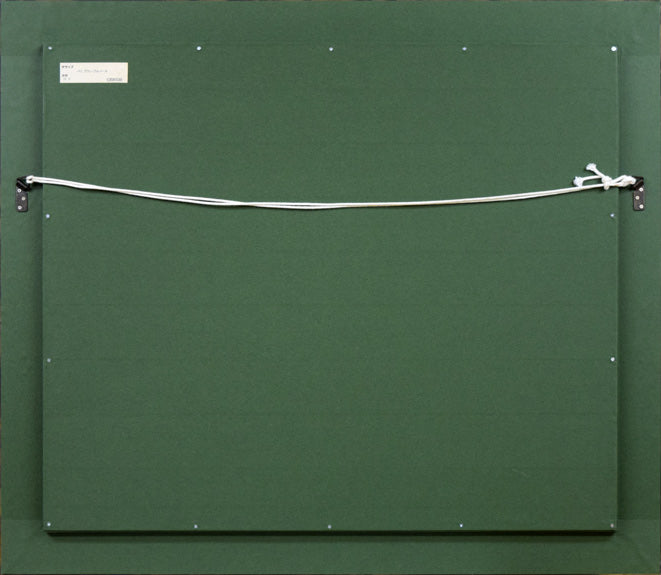 ギィ・デサップ「パリ、グラン・プルバール」油絵・仏F15号 額縁裏側画像