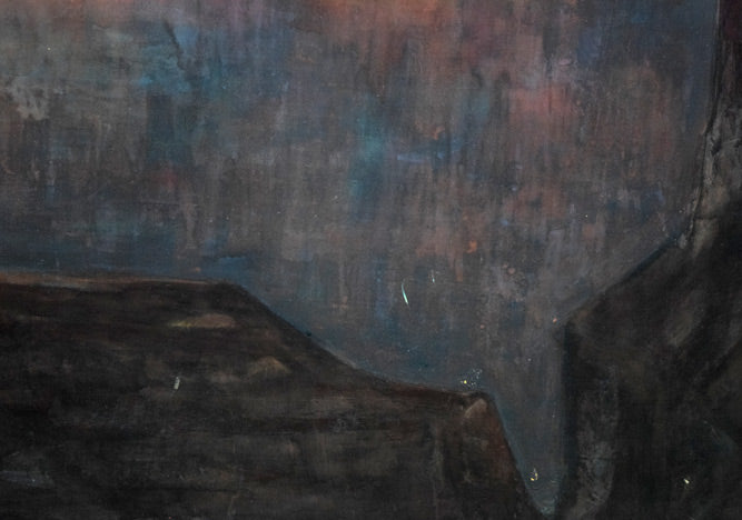 羽生輝「さいはての地」日本画・F30号 拡大画像3