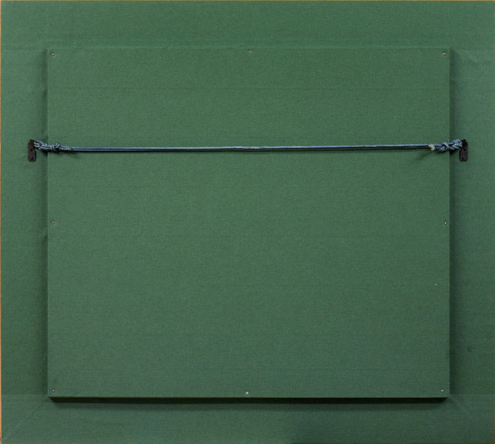 はしぐちみよこ(橋口美代子)「なかよしこよし」油絵・F10号 額縁裏側画像