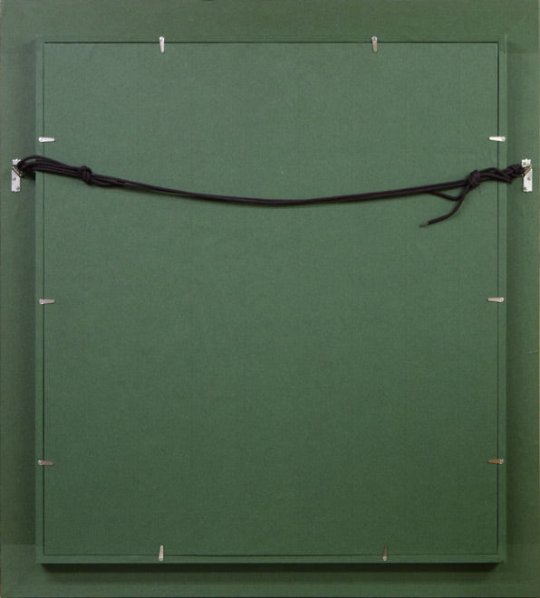 はしぐちみよこ(橋口美代子)「ゆーらゆーら」油絵・F10号 額縁裏側画像