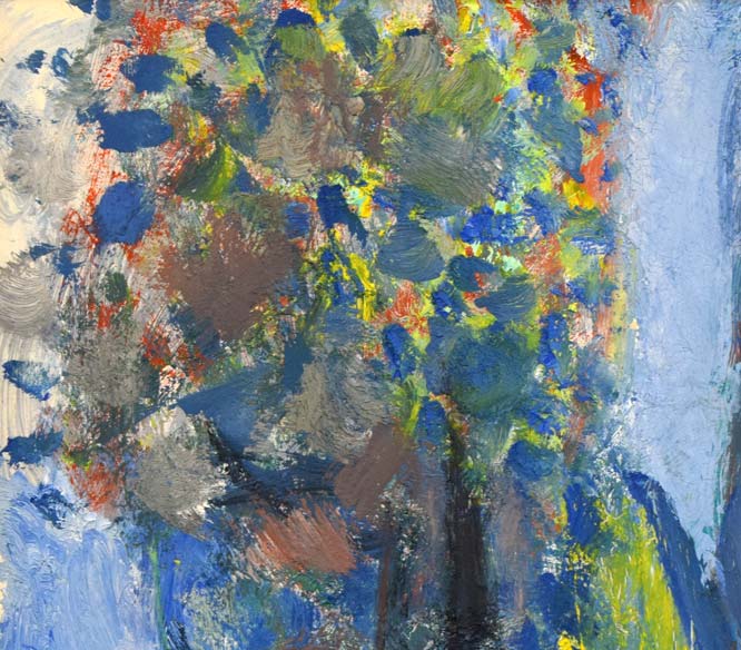 橋本三郎「PARIS郊外バギュウの夏」油絵・F6号 拡大画像1