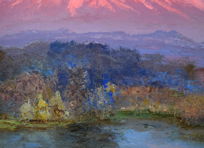 橋本八百二「岩手山」油絵・F15号 拡大画像2