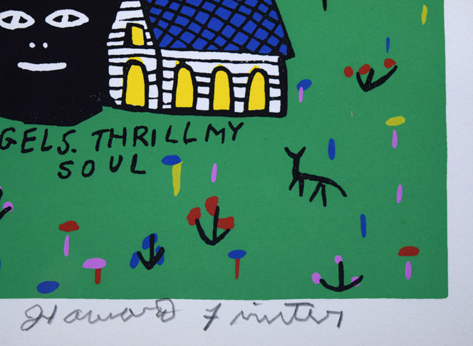 ハワード・フィンスター「Baby Elvis」シルクスクリーン版画 本人直筆鉛筆サイン拡大画像