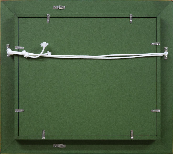 平賀亀祐「ベニス」油絵・F3号 額縁裏側画像