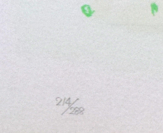 平山郁夫「ナイディアル橋(インド)」リトグラフ 限定番号部分(ed,214/288)