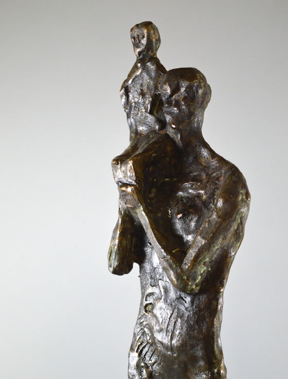 本田明二「親子像」ブロンズ1