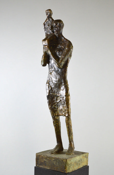 本田明二「親子像」ブロンズ3