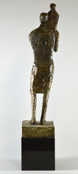 本田明二「親子像」ブロンズ6