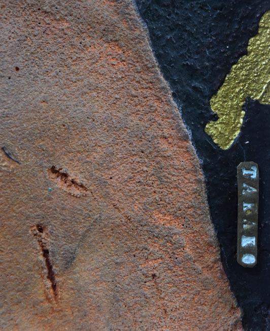 宝永たかこ「S嬢」油彩にコラージュ作品・F2号 拡大画像4