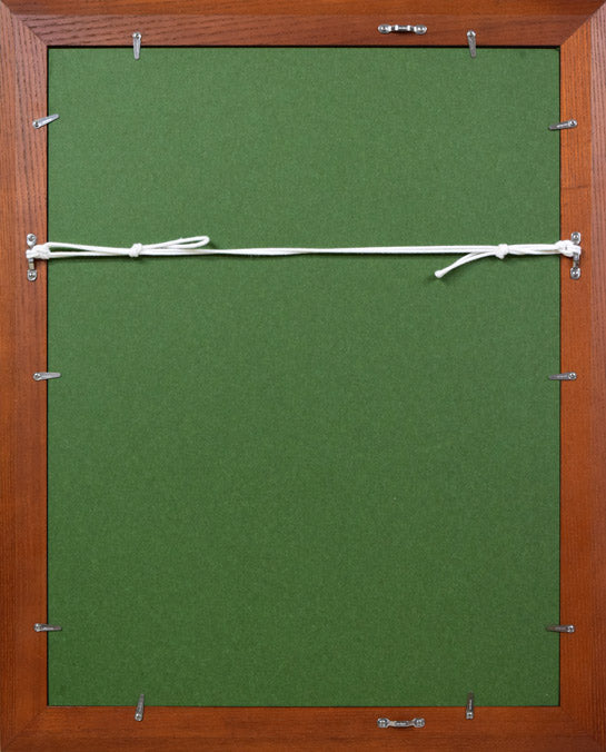 一原有徳「TSB」銅版画 額縁裏側画像