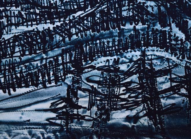 一原有徳「余市岳」銅版画 拡大画像2