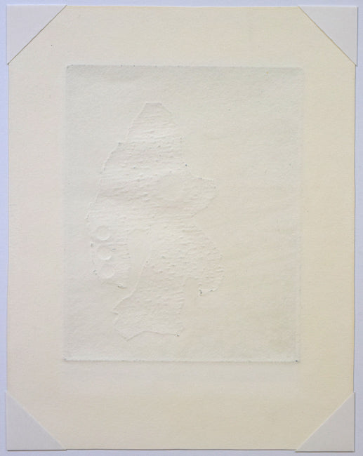 一原有徳「雪男」銅版画 作品裏側画像