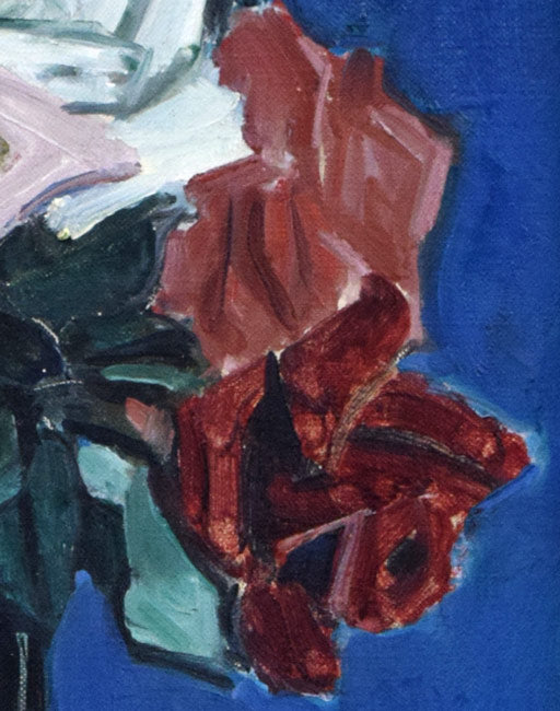 一木万寿三「ばら」油絵・F6号 拡大画像4