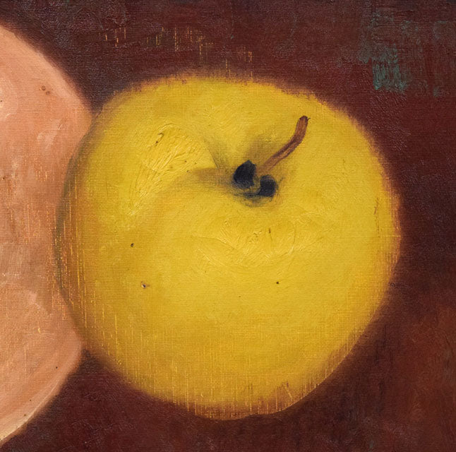 居串佳一「きじ・くだもの」油絵・F10号 拡大画像4