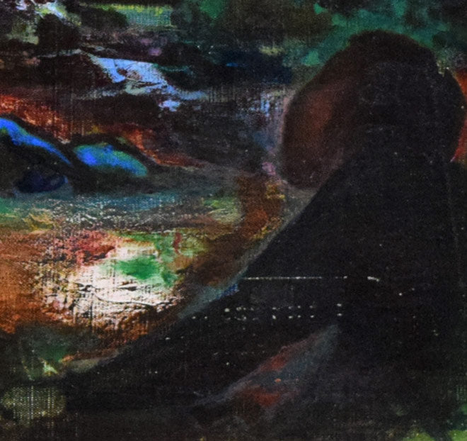 居串佳一「樂土」油絵・F8号 拡大画像5