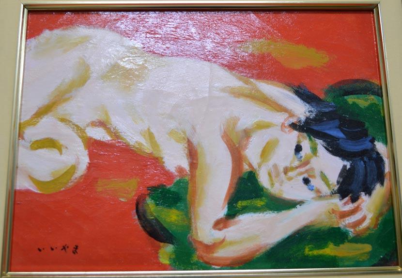 飯山勇(いいやまいさむ)「裸婦」油絵・F4号 作品全体画像2