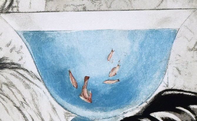 ルイ・イカール「陽気ないたずら」銅版画(エッチング)・1927年作 拡大画像4