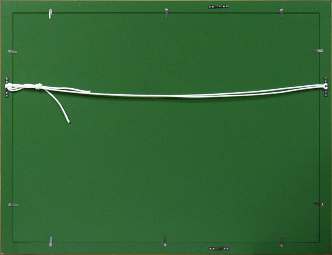 ルイ・イカール「陽気ないたずら」銅版画(エッチング)・1927年作 額縁裏側画像