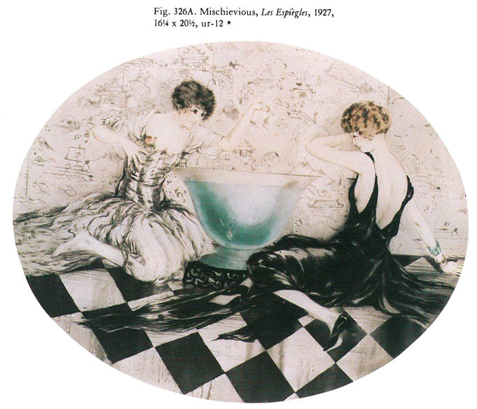 ルイ・イカール「陽気ないたずら」銅版画（エッチング）・1927年作　カタログレゾネ掲載ページ