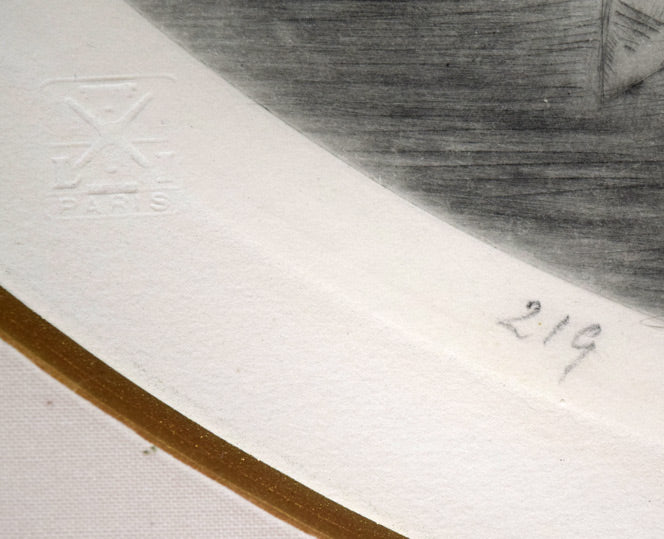 ルイ・イカール「カモメ」銅版画(エッチング)・1926年作 限定番号